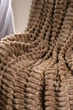Плед шарпей микрофибра евроформат Home Textiles Camel 200х230 см для семьи на подарок карамельный - изображение 3