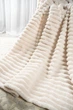 Плед шарпей теплый Home Textiles Ivory 200х230 см покрывало суперсофт в спальню гостинную кремовый - изображение 3