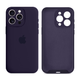 Чехол силиконовый Silicone Case Full Size с микрофиброй для iPhone 15 Pro защита от ударов 78.Amethyst MC-11240 - изображение 1