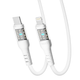 Кабель USB YOKI CYBER YK-CY23 Type-C to Lightning 30W 1.2m белый с текстурированной оплеткой - изображение 7