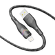 Кабель USB YOKI RGB YK-RG24 Lightning 2.4A 1.2m с подсветкой для передачи данных и зарядки белый - изображение 3