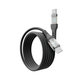 Кабель USB YOKI CYBER YK-CY23 Type-C to Type-C 60W 1.2m прочный с эластичной оплеткой Black - изображение 4