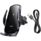 Автотримач Hoco CA202 Plus бездротова зарядка 15 W для смартфонів 4.5-7 дюймів чорно-сірий - зображення 4