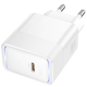 Сетевое зарядное устройство Hoco CS113A USB-C PD3.2 60W с быстрой зарядкой LED подсветка белый - изображение 3