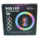 Лампа кольцевая RGB MJ30 30cm с регулировкой яркости и USB для смартфонов черная - изображение 2
