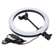 Лампа Fill Light 20cm QX-200 кольцевая с USB управлением яркостью для смартфонов и камер черная - изображение 2