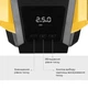 Автокомпресор GEMIX Model G black/yellow поршневий з сумкою, цифровий манометр, функція AUTOSTOP, ліхтарик, 35 л/хв - зображення 3