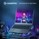 Тримач для ноутбука GamePro CP1450 з 5 вентиляторами RGB-підсвічуванням і LCD-дисплеєм Чорний (CP1450) - зображення 3