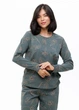 Пижама женская хлопковая Peach Effect с манжетами Наталюкс 2XL оливковый (5726491876461) - изображение 8