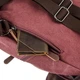 Женский текстильный рюкзак Vintage 20195, Малиновый - изображение 3