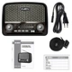 Радіоприймач SVEN SRP-555 Grey FM/AM/SW, USB, microSD, ліхтарик - зображення 4