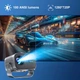 Проєктор H96 MAX V8 LED LCD HD 180AL 16:9 CPU:RK3566 1G/8G Android 12.0 WiFi6 BT сірий - зображення 4