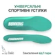 Спортивные стельки для обуви с амортизацией для бега и кроссовок 43р (28см), мятные, S-25 №61 - изображение 1