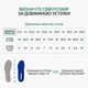 Спортивні устілки для взуття з амортизацією для бігу та кросівок 45р (30см), сині, S-25 №91 - зображення 6