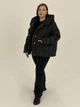 Стеганая куртка-пуховик зима черный 7069/42 - изображение 1