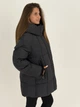 Зимний пуфер -пуховик женский черный 26205/2XL - изображение 5