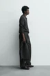 Светр поло Zara з вовни сірий 6674/404/807 L - изображение 4