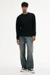Лонгслів H&M Loose Fit чорний 1302376001 S - зображення 2