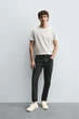Джинси Zara Slim Cropped Fit темний сірий 4806/400/822 36 - изображение 1