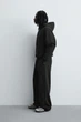 Худі базове Zara чорний 0761/370/800 M - зображення 2