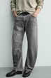 Джинси Zara Relaxed Barrel Fit сірий 0840/590/802 34 - зображення 5