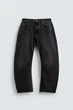 Джинси Zara Relaxed Barrel Fit чорний 0840/596/822 32 - зображення 7