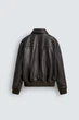 Куртка Zara шкіряна вільного крою 5388/330/700 M - изображение 7