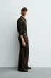 Светр поло Zara з вовни оливковий 6674/404/507 L - изображение 3