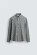 Сорочка Zara м'яка бавовняна сірий 0975/477/055 XL - зображення 6