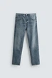 Джинси Zara Slim Cropped Fit синій 4806/400/427 30 - изображение 5