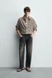 Джинси ZARA Straight Fit вугільний чорний 4048/445/822 32 - изображение 3