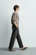 Джинси ZARA Straight Fit вугільний чорний 4048/445/822 32 - изображение 6