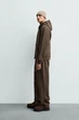 Щільні джогери Zara класичного крою коричневий 4393/401/717 L - изображение 4
