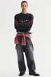 Лонгслів H&M Loose Fit чорний 1329549001 L - зображення 3