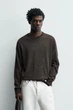 Светр Zara зі 100% вовни коричневий 6674/405/719 M - зображення 1