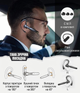Bluetooth-гарнитура FEATURE И33 с микрофоном, ENC, IP7, до 100 часов работы, беспроводная гарнитура для телефона, вождения и офиса - изображение 6
