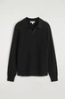 Джемпер поло чоловічий COS textured knitted polo jumper 1293217001 XS Чорний - изображение 6