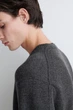 Джемпер чоловічий COS contrast tipped merino wool jumper 1293211001 S Сірий - изображение 3