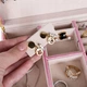 Ящик-органайзер для украшений Beautylushh 6400, с зеркалом и ключом, розовая, шкатулка для ювелирных изделий - изображение 5