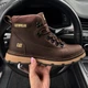 Зимние кожаные ботинки на меху CAT Rocky Rider Chocolate 40 - изображение 3