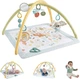 Ігровий килимок для новонароджених Фішер прайс Розвиваємо почуття Fisher-Price Baby Playmat Simply Senses Newborn Gym (HRB15) - изображение 1