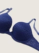 Бюстгальтер Victoria's Secret PINK Wear Everywhere Push-Up Bra Lace 32 В Синій (26535515) - изображение 1