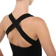 Купальник черный с перекрестными бретелями на спине из хлопка Alema Sport 11-15 для танцев и гимнастики рост 140см - изображение 4