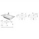 Умывальник накладной Duravit ME by Starck 83х40, белый (2342830000) - изображение 3