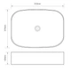 Умывальник накладной Mixxus Premium Bevel-0103 510х370 прямоугольный, черный (MP6520) - изображение 3