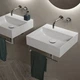 Умывальник подвесной Hatria Bahia 500x445 прямоугольный, белый (BH0500465011TS0) - изображение 4