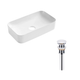 Раковина накладная Qtap Tern 605х350 прямоугольная, белая (QT17112270WN47304) - изображение 2