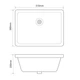 Умывальник врезной Mixxus Premium Style-1701 510х380 прямоугольный, белый (MP6567) - изображение 3