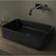 Раковина накладная Nic Design Semplice 550x360 прямоугольная, антрацит матовая (001481013) - изображение 1