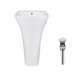 Раковина напольная Qtap Crow 825х425 прямоугольная, белая (QT0511G315WN47321) - изображение 3